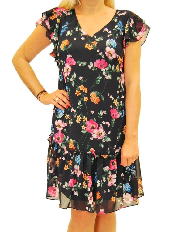 Suknia Emoi w kwiaty 40-466/533