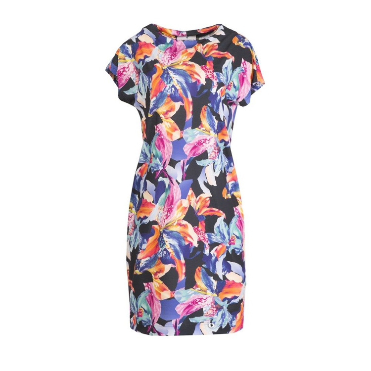 Suknia Ennywear granatowa w kwiaty  270116 