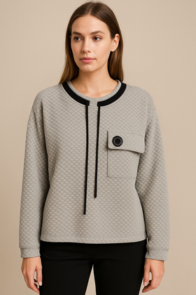 Bluzka Victoria Rosehill Poznań V383/1 popiel