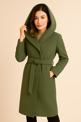 Płaszcz Caro Fassion Poznań 0107 zielony