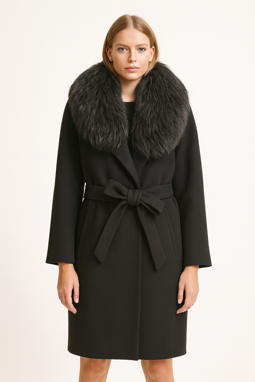 Płaszcz Paolo Moretti Poznań SALA czarny