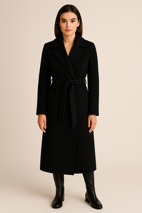 Płaszcz Paolo Moretti Poznań SANTA czarny