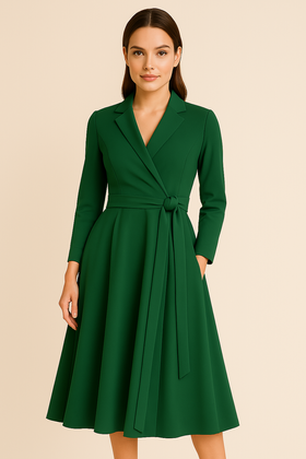 Sukienka Aldona Poznań 24507/3 szmaragd