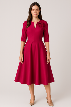 Sukienka Aldona Poznań 541005/3 malina