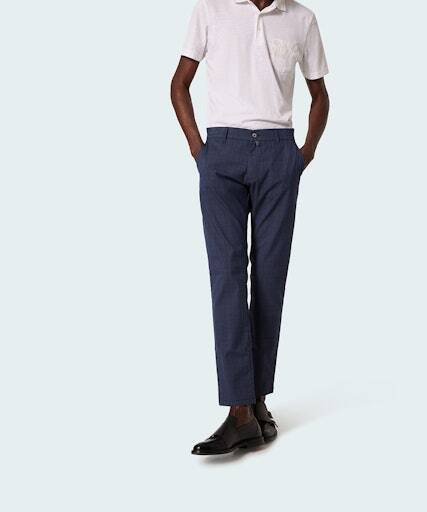 Spodnie Pierre Cardin Poznań Antibes FutureFlex Slim Fit 30100 1040 6227 granat krata