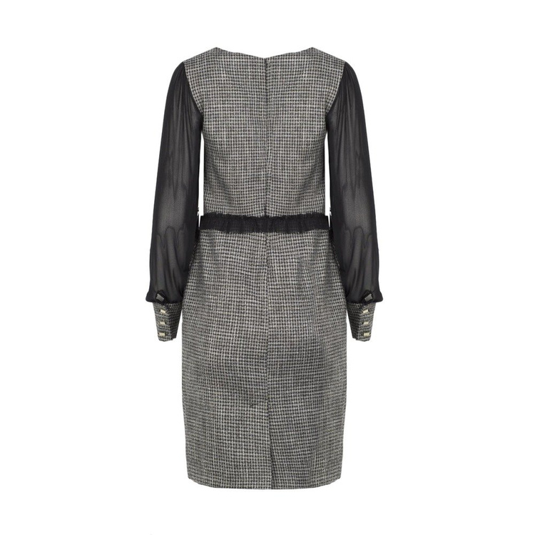 Suknia Ennywear czarna pepitka 280092DR