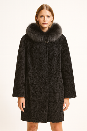 Płaszcz Getex Poznań CHANTALL czarny