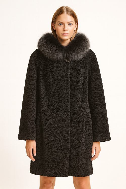 Płaszcz Getex Poznań CHANTALL czarny