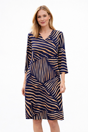 Sukienka Getex Natalia Poznań GRANAT/BEŻ