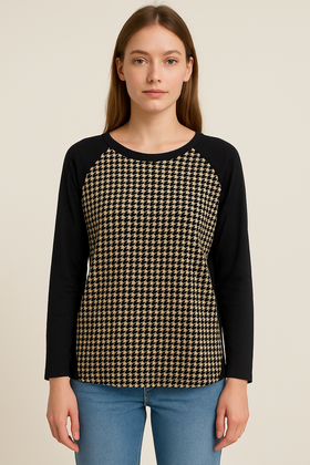 Bluzka Getex Poznań DARIA pepitka