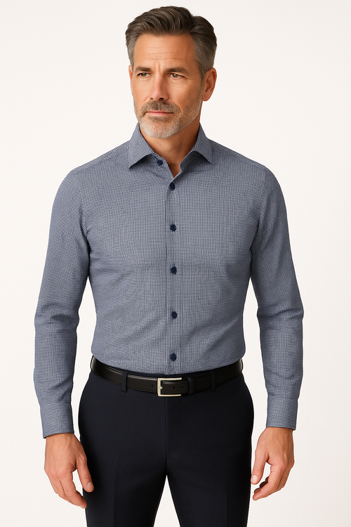 Koszula Pure H.Tico Functional Poznań 4048-21750-120 granat druk