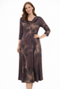 Sukienka Emoi Poznań 40-688/238 brąz