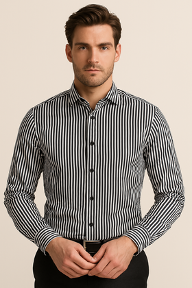 Koszula Eden Valley Modern Fit Poznań 514905-39 paski granat