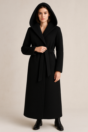 Płaszcz Paolo Moretti Poznań EVITA czarny