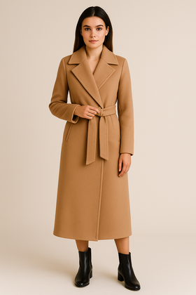 Płaszcz Paolo Moretti Poznań ANA camel