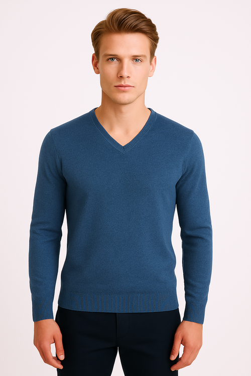 Sweter M&M Poznań M-10 NIEBIESKI 188