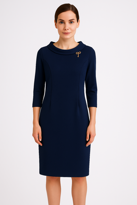 Sukienka Metafora Poznań 23581-06 granat