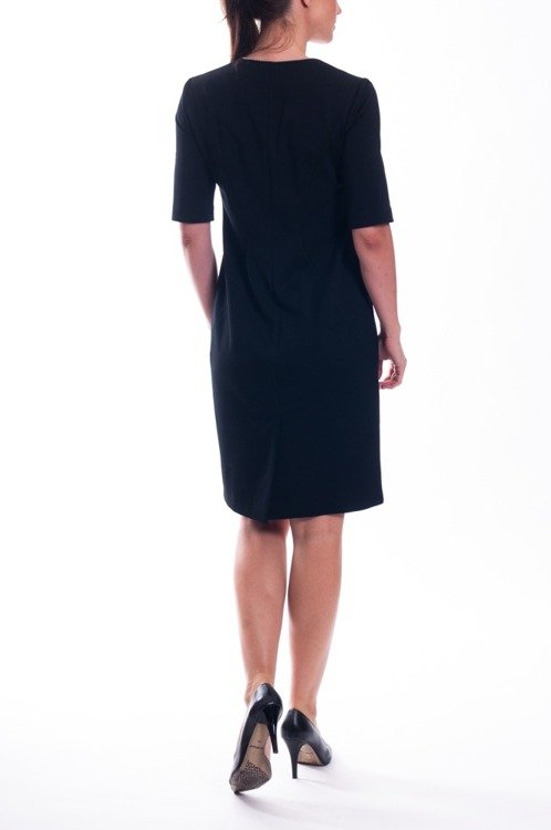 Suknia Vito Vergelis czarna z zamkiem 6615
